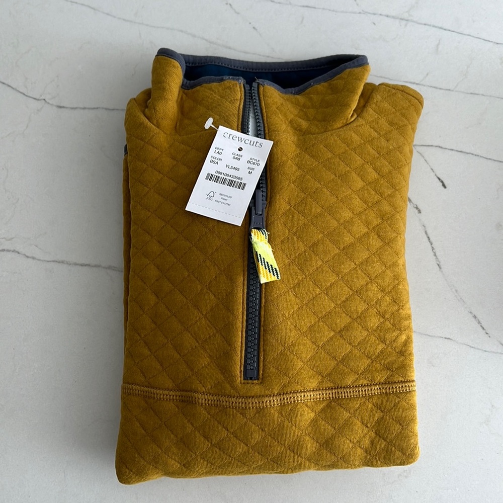 Crewcuts, Reversible Quarter Zip, Kids Size M